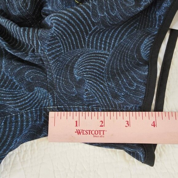 Ink Burn Women's Activewear Running Shorts Size 10 Denim Jean Print Pull On Gym - Picture 6 of 14